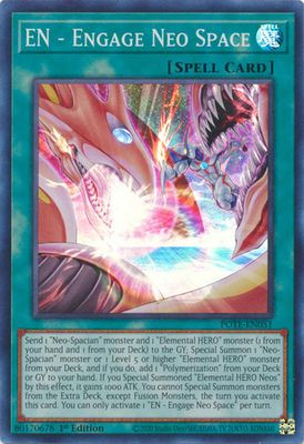 EN - Engage Neo Space - POTE-EN051 - Super Rare 1st Edition Power of the Elements 1st Edition Singles