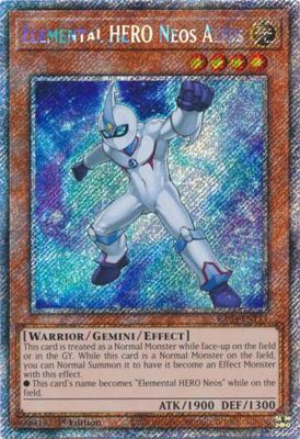 Elemental HERO Neos Alius - RA03-EN184 - Platinum Secret Rare 1st Edition Quarter Century Bonanza 1st Edition Singles