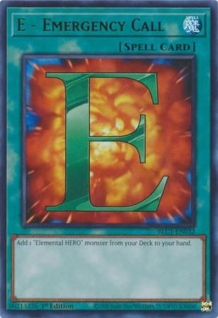 E - Emergency Call - BLC1-EN032 - Ultra Rare 1st Edition Battles of Legend: Chapter 1 1st Edition Singles