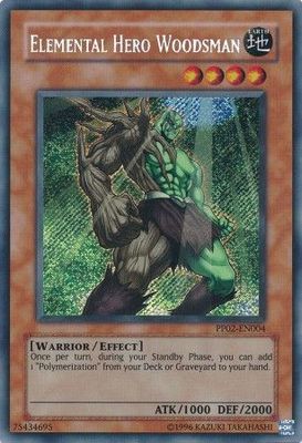 Elemental Hero Woodsman - PP02-EN004 - Secret Rare Premium Pack: Series PP01 &amp; PP02 Secret Rares