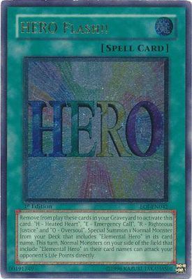 Ultimate Rare - Hero Flash!! - EOJ-EN042 1st Edition Enemy Of Justice [EOJ] 1st Edition Singles