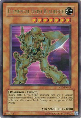 Elemental Hero Bladedge - YSD-EN019 - Ultra Rare Unlimited Starter Deck: GX (2006) [YSD] Unlimited Singles