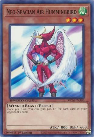 Neo-Spacian Air Hummingbird - SGX4-ENA06 - Common 1st Edition Speed Duel GX: Midterm Destruction Singles