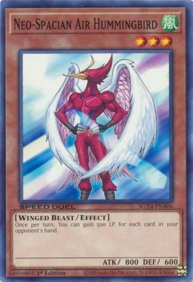 Neo-Spacian Air Hummingbird - SGX4-ENA06 - Common 1st Edition Speed Duel GX: Midterm Destruction Singles