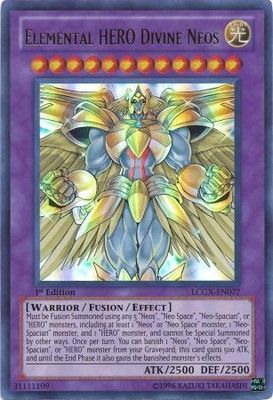 Elemental Hero Divine Neos - LCGX-EN077 - Ultra Rare 1st Edition Legendary Collection 2 1st Edition Singles