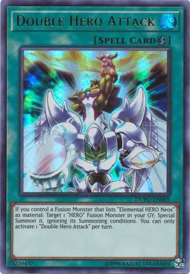 Double Hero Attack - DUPO-EN005 - Ultra Rare Unlimited Duel Power Unlimited Singles