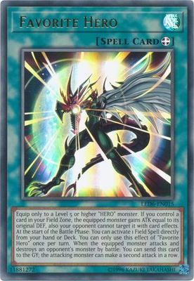 Favorite Hero - LED6-EN015 - Ultra Rare Unlimited Legendary Duelists: Magical Hero Unlimited Singles