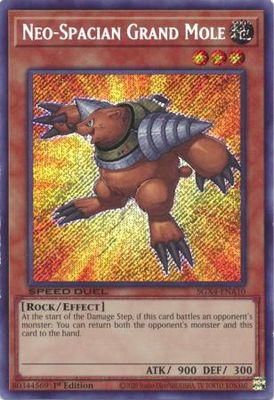 Neo-Spacian Grand Mole - SGX4-ENA10 - Secret Rare 1st Edition Speed Duel GX: Midterm Destruction Singles