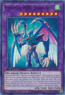 Elemental HERO Storm Neos - SGX4-ENA25 - Common 1st Edition Speed Duel GX: Midterm Destruction Singles
