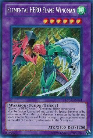 Elemental Hero Flame Wingman - LCGX-EN045 - Secret Rare Unlimited Legendary Collection 2 Unlimited Singles