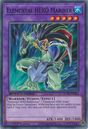 Elemental HERO Mariner - SGX2-ENA24 - Common 1st Edition Speed Duel GX: Midterm Paradox Box Singles