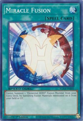 Miracle Fusion - SGX4-ENE05 - Common 1st Edition Speed Duel GX: Midterm Destruction Singles