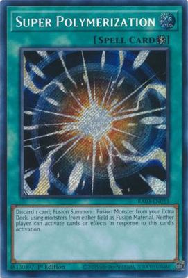 Super Polymerization - RA03-EN053 - Secret Rare 1st Edition Quarter Century Bonanza 1st Edition Singles