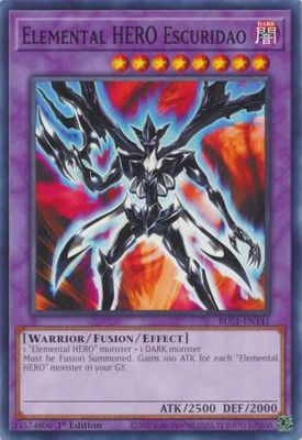Elemental HERO Escuridao - BLC1-EN141 - Common 1st Edition Battles of Legend: Chapter 1 1st Edition Singles