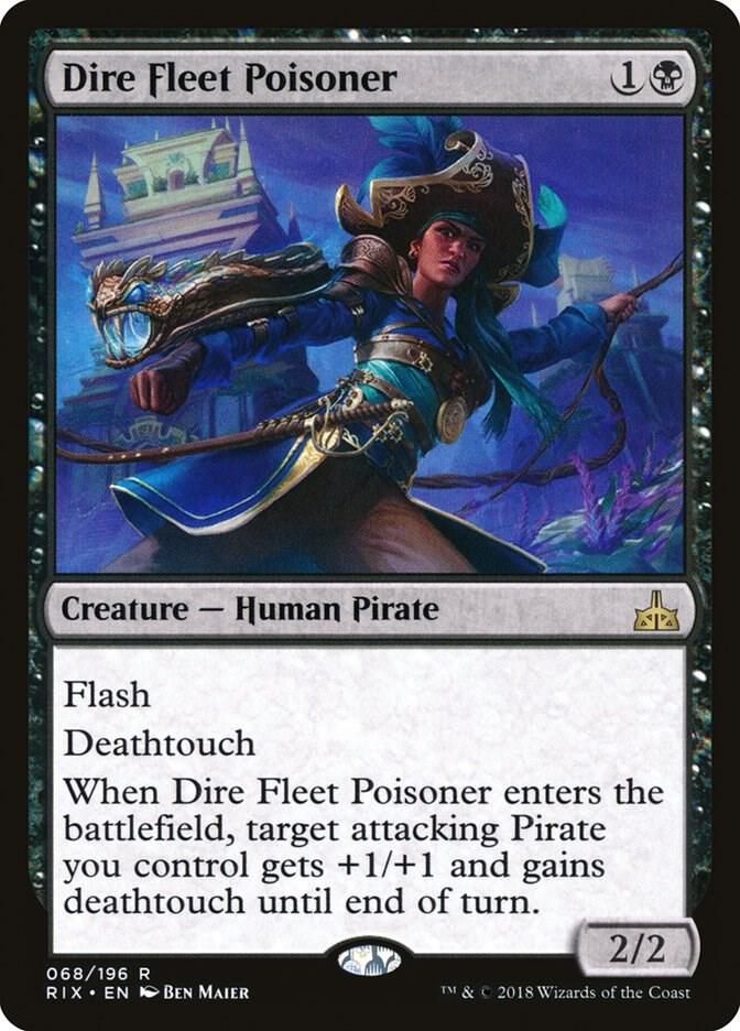 Dire Fleet Poisoner 068/196- Rivals of Ixalan (RIX) Rivals of Ixalan