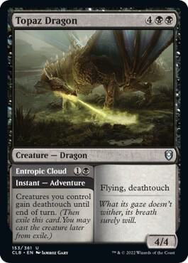 Topaz Dragon 153/361Foild- Commander Legends: Battle for Baldur&#39;s Gate (CLB)