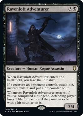 Ravenloft Adventurer 142/361- Commander Legends: Battle for Baldur&#39;s Gate (CLB)