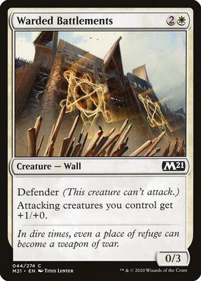 Warded Battlements 044/274 - Magic 2021 (M21) Singles (Español)