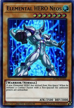 Elemental HERO Neos - DUPO-EN102 - Ultra Rare Limited Edition Duel Power 1st Edition Singles