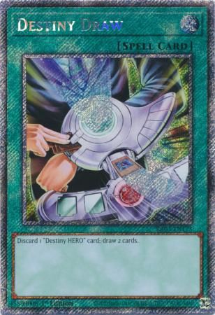 Destiny Draw - RA03-EN173 - Platinum Secret Rare 1st Edition Quarter Century Bonanza 1st Edition Singles