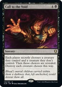 Call to the Void 118/361- Commander Legends: Battle for Baldur&#39;s Gate (CLB)