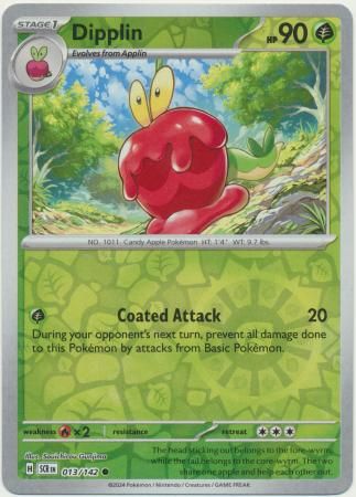 Dipplin - 013/142 - Common Reverse Holo Scarlet &amp; Violet: Stellar Crown Reverse Singles