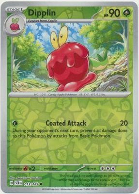 Dipplin - 013/142 - Common Reverse Holo Scarlet &amp; Violet: Stellar Crown Reverse Singles