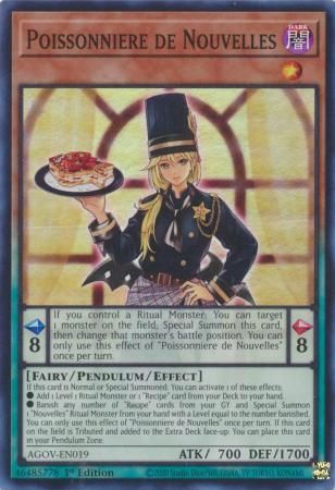 Poissonniere de Nouvelles - AGOV-EN019 - Super Rare 1st Edition Age of Overlord 1st Edition Singles *Espanol*