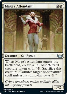 Mage&#39;s Attendant 021/281 - Streets of New Capenna Singles (Español)