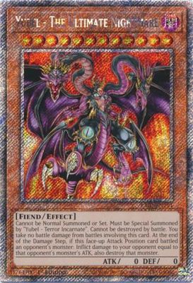 Yubel - The Ultimate Nightmare - RA03-EN191 - Platinum Secret Rare 1st Edition Quarter Century Bonanza 1st Edition Singles