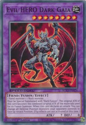 Evil HERO Dark Gaia - SGX3-ENA24 - Common 1st Edition Speed Duel GX: Duelists of Shadows Singles