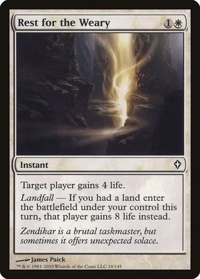 Rest for the Weary 18/145 - Worldwake (WWK) (Español)