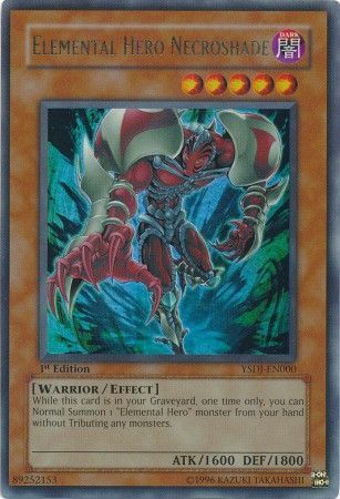 Elemental Hero Necroshade - YSDJ-EN000 - Ultra Rare 1st Edition Starter Deck: Jaden Yuki [YSDJ] 1st Edition Singles