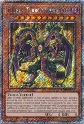 Yubel - Terror Incarnate - RA03-EN190 - Platinum Secret Rare 1st Edition Quarter Century Bonanza 1st Edition Singles