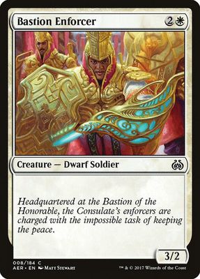 Bastion Enforcer 008/184 - Aether Revolt (AER)