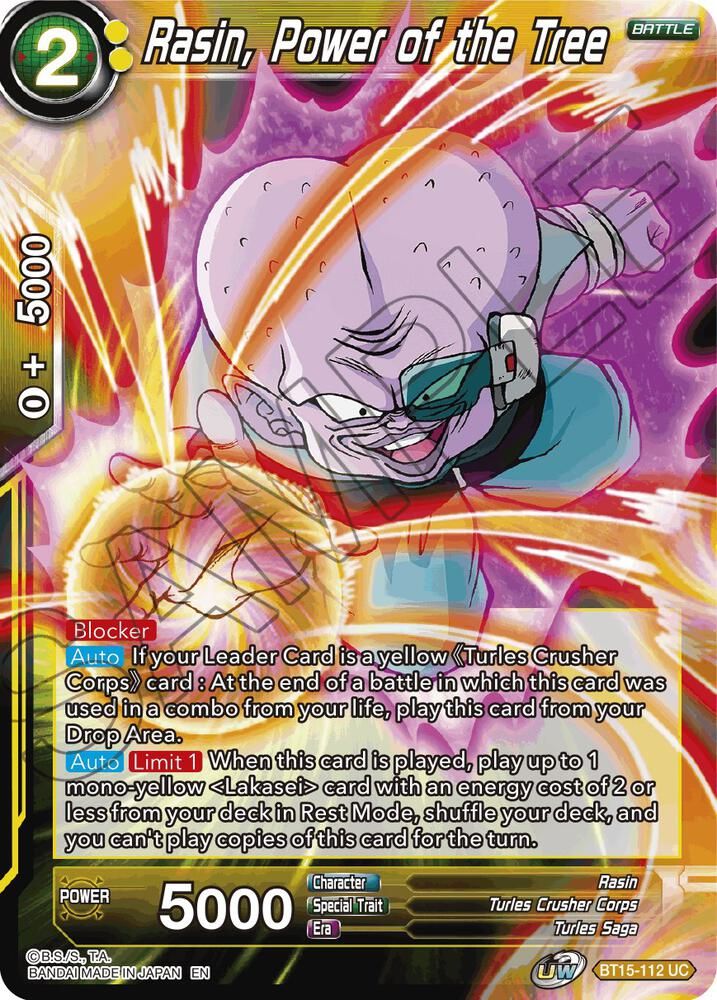 Rasin, Power of the Tree - Saiyan Showdown (DBS-B15) Saiyan Showdown Foil