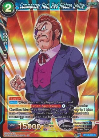 Commander Red, Red Ribbon Unifier - BT17-037 - Rare Foil UW Series 8: Ultimate Squad Foil Singles