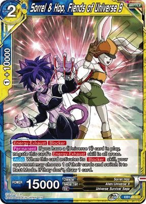 Sorrel &amp; Hop, Fiends of Universe 9 - Battle Evolution Booster (EB-01) Foil