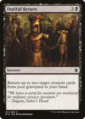 Dutiful Return 071/269 - Khans of Tarkir (KTK)