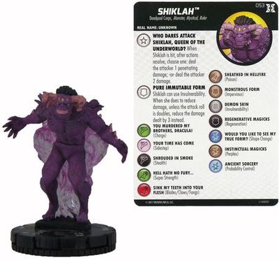 Shiklah #053 Deadpool and X-Force Booster Set Marvel Heroclix Deadpool and X-Force Singles Sin Tarjeta