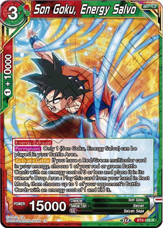 Son Goku, Energy Salvo - Malicious Machinations (DBS-B08) Malicious Machinations