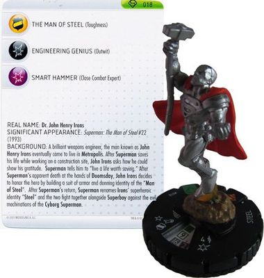 Steel #018 Superman DC Heroclix Superman Booster Set Singles Sin Tarjeta