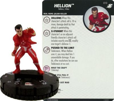 Hellion #013 X-men Xavier&#39;s School Marvel Heroclix Marvel: X-Men Xavier&#39;s School Singles Sin Tarjeta
