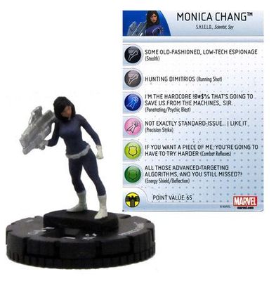 Monica Chang #011 Age of Ultron Marvel Heroclix Marvel: Age of Ultron Sin Tarjeta