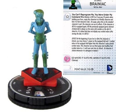 Brainiac #063 Chase Rare Superman and Wonder Woman DC Heroclix DC HeroClix: Superman and Wonder Woman Singles SIn Tarjeta