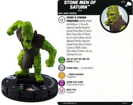 Stone Men of Saturn #011 The Mighty Thor Marvel Heroclix The Mighty Thor Singles Sin Tarjeta