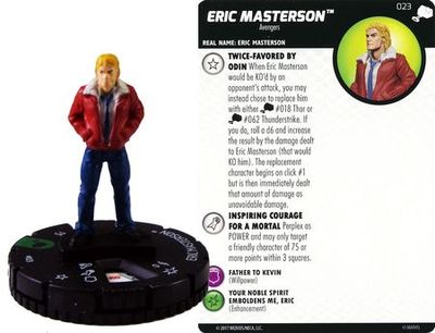 Eric Masterson #023 The Mighty Thor Marvel Heroclix The Mighty Thor Singles Sin Tarjeta