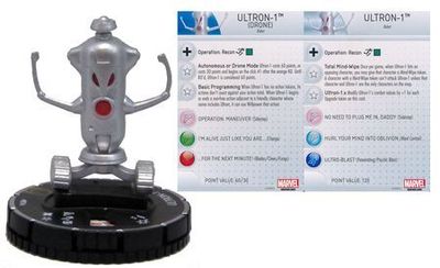 Ultron-1 (Drone) #051a/#051b Age of Ultron Marvel Heroclix Marvel: Age of Ultron Sin Tarjeta