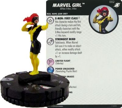 Marvel Girl #002 X-men Xavier&#39;s School Marvel Heroclix Marvel: X-Men Xavier&#39;s School Singles Sin Tarjeta