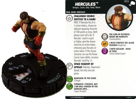 Hercules #003 The Mighty Thor Marvel Heroclix The Mighty Thor Singles Sin Tarjeta